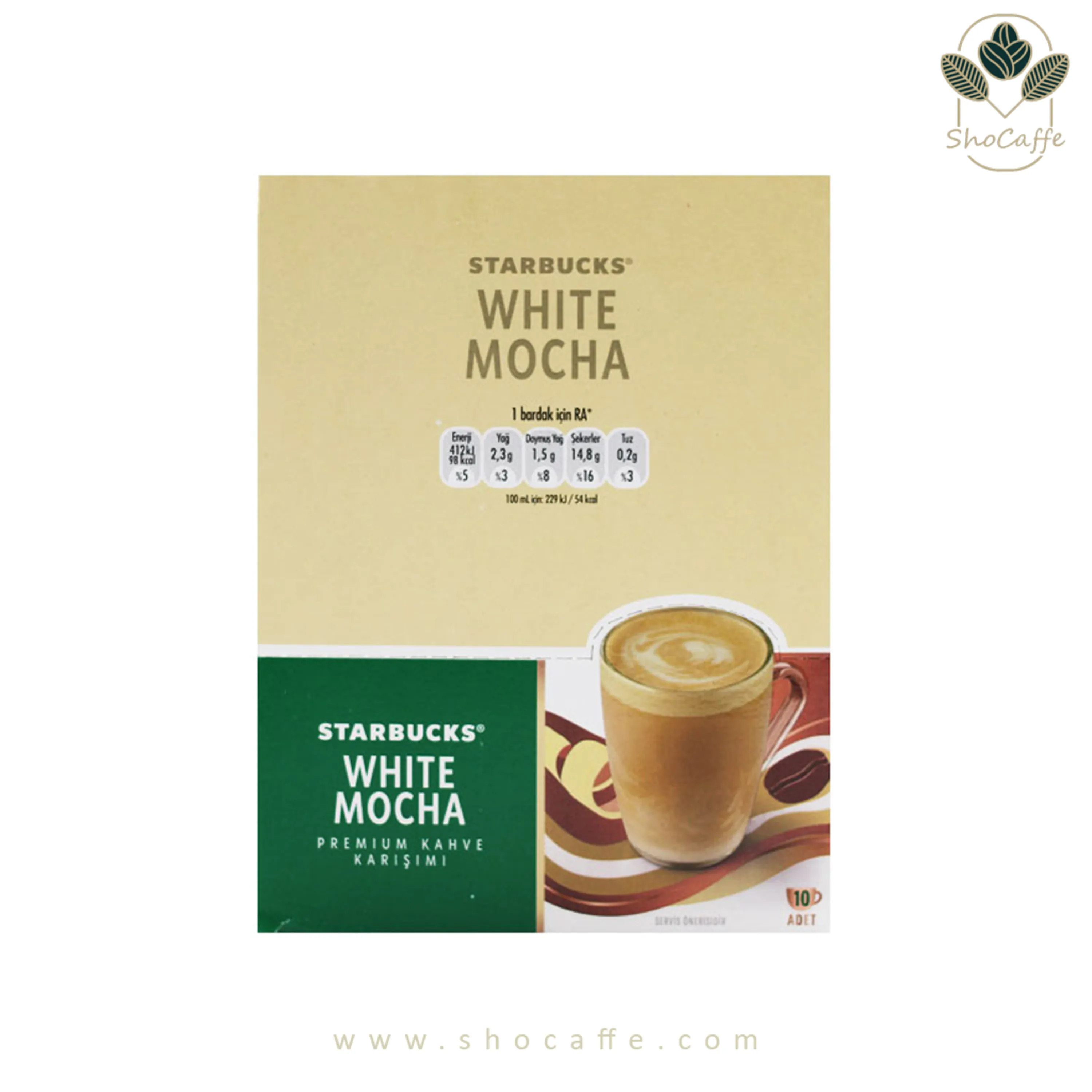 قهوه فوری استارباکس وایت موکا-10 عددی